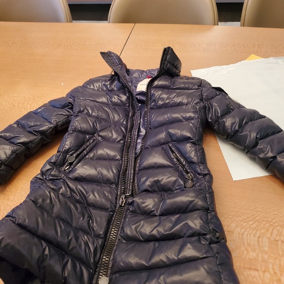 Blue Moncler Puffer Coat Girls 